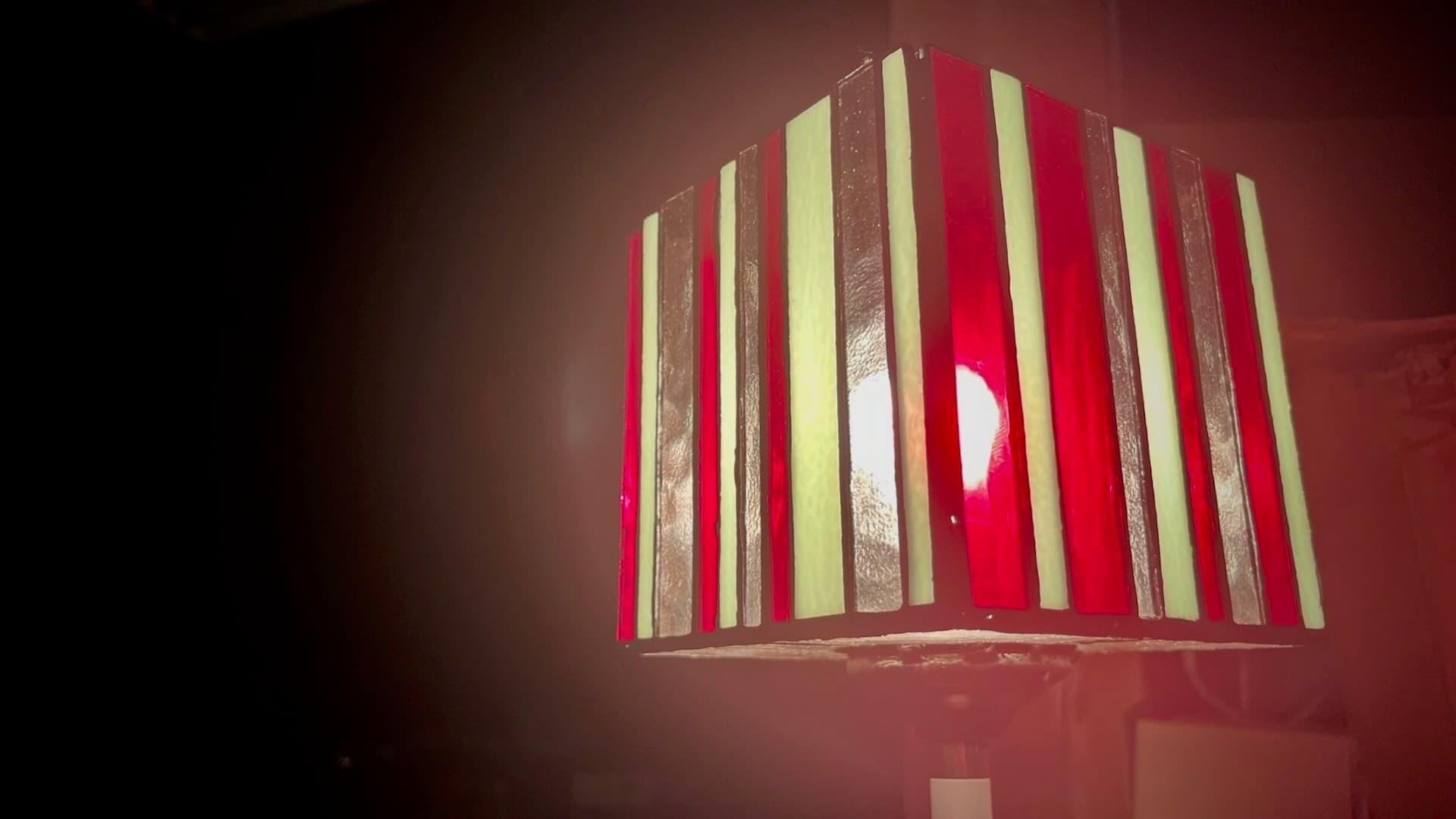 Handmade stained glass custom lamp shade